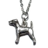 〈SILVER〉ヴィンテージシルバーチャームネックレス 犬 