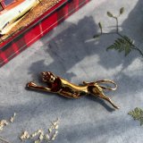 英国ヴィンテージ ブローチ 疾走するピューマ 