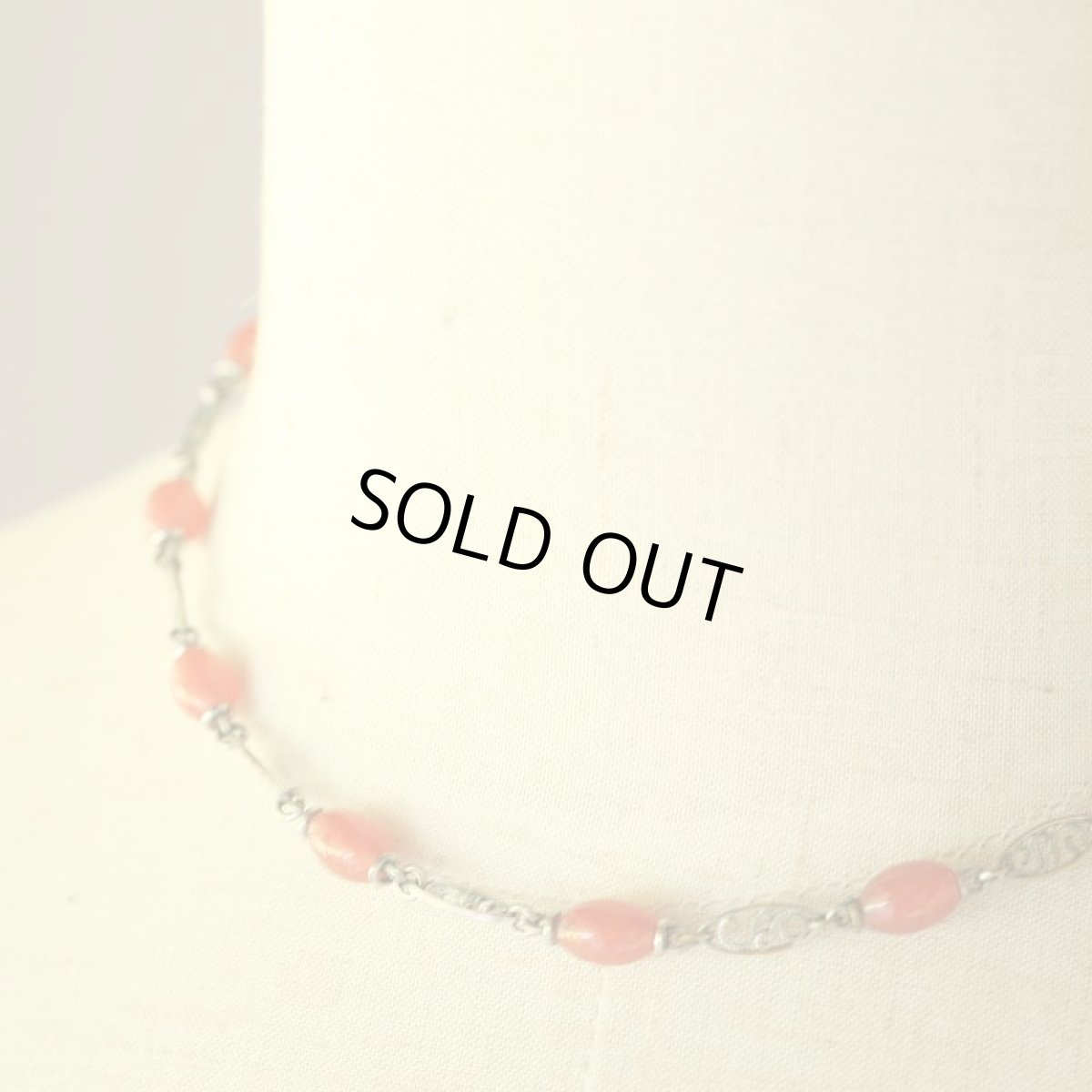 画像3: 〈英国〉ヴィクトリア時代フィリグリー細工とガラスネックレス (3)