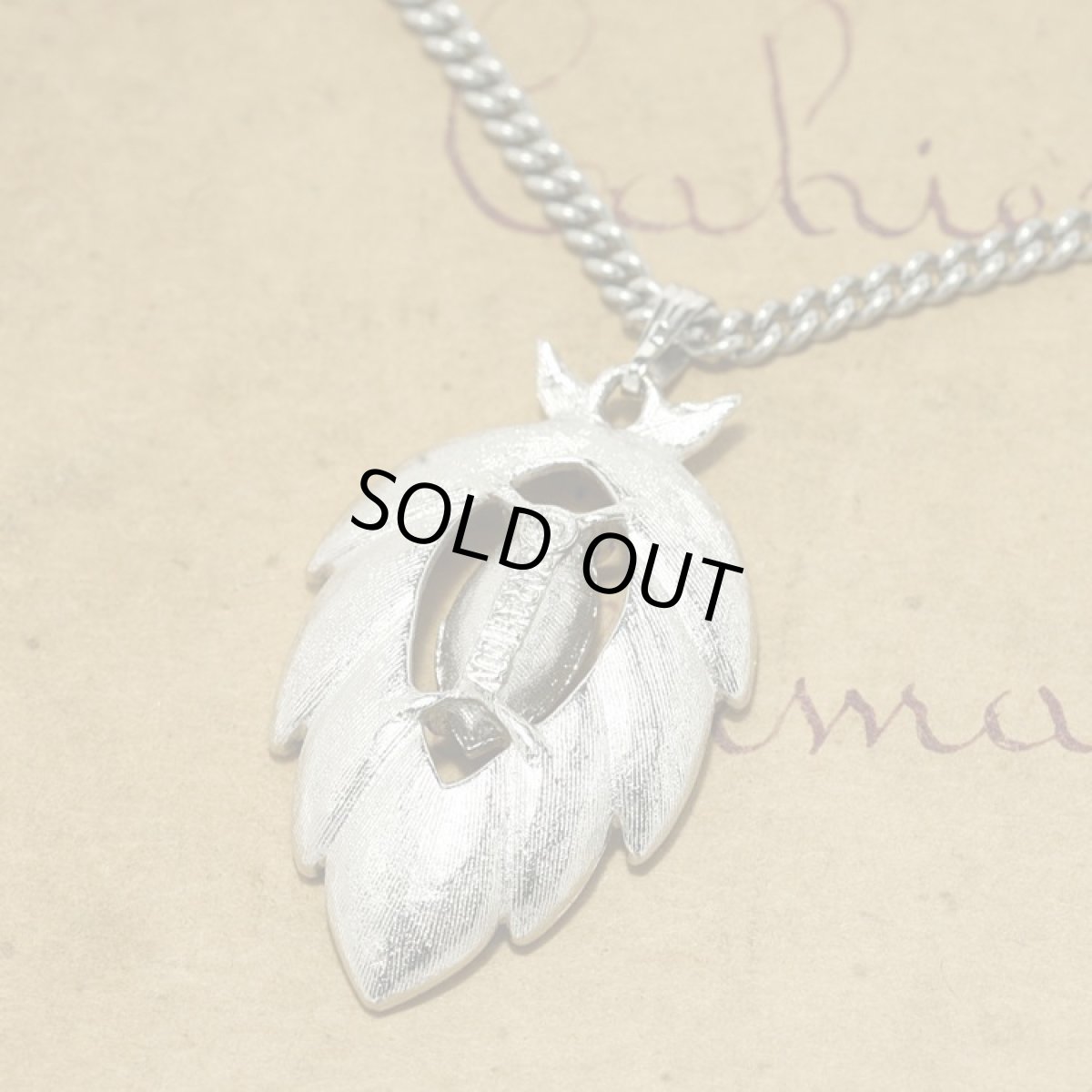 画像5: 〈SARAH COV〉1960-70年代　清楚なラインストーンのリーフペンダントネックレス (5)