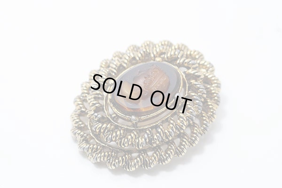 画像4: 〈Gerry's〉1950sゲーリーズ カメオブローチ  (4)