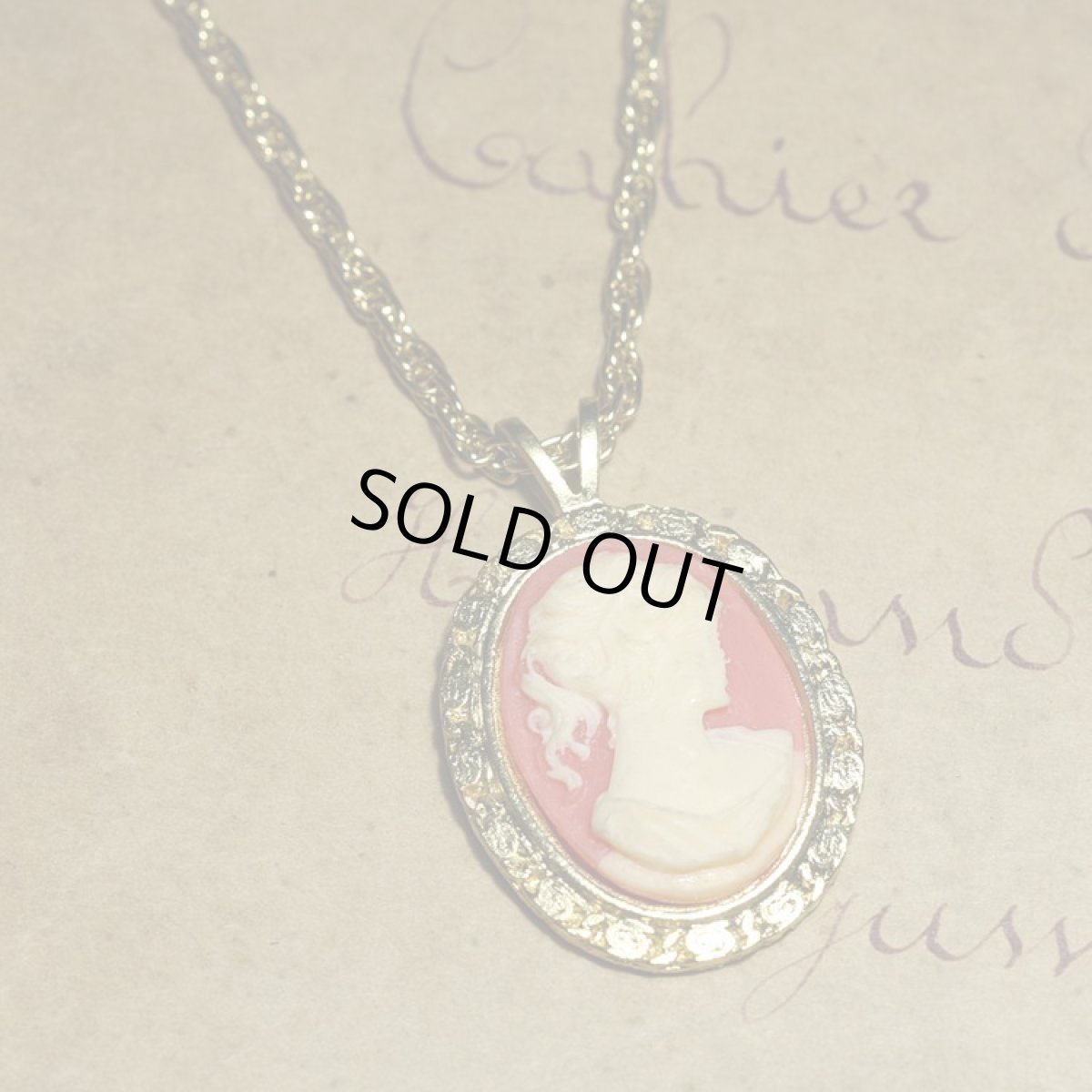 画像3: 1960-70年代 美しいモールドカメオヴィンテージネックレス  (3)