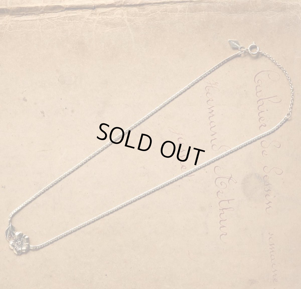 画像2: 〈SARAH COV〉1960-70年s美しく咲く一輪のフラワーネックレス (2)