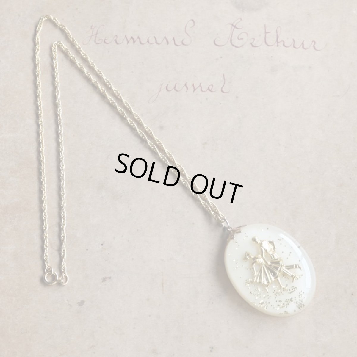 画像7: 〈イギリス〉1950-70年代 優雅にダンスをする貴族のコンフェッティネックレス  (7)