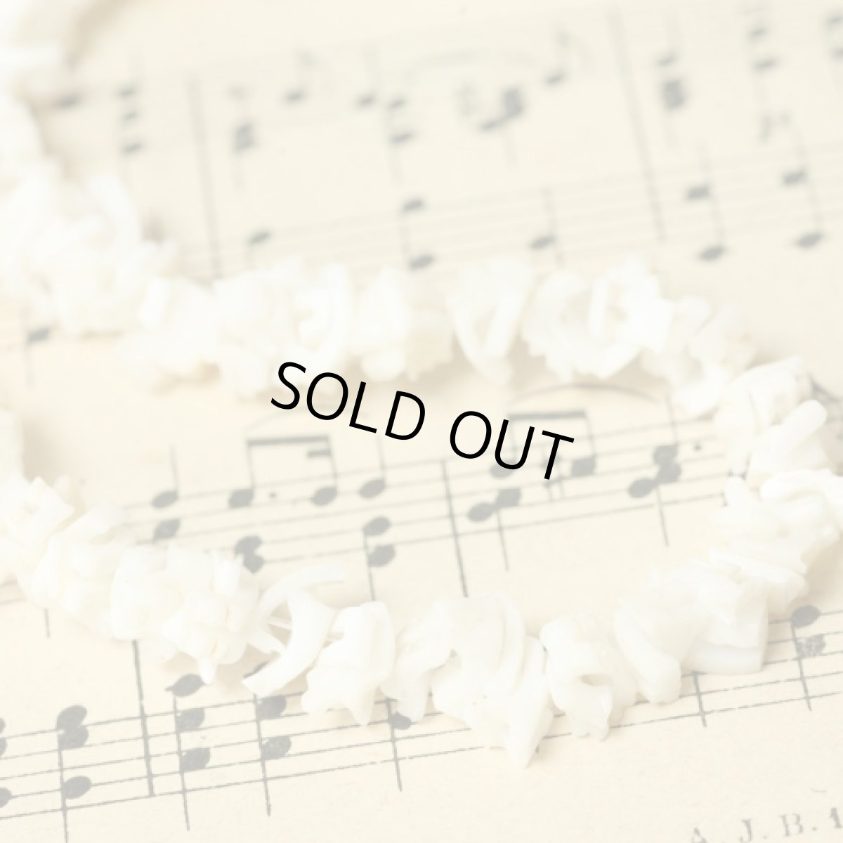 画像6: 〈イギリス〉1950年代 天然貝シェルのホワイトネックレス (6)