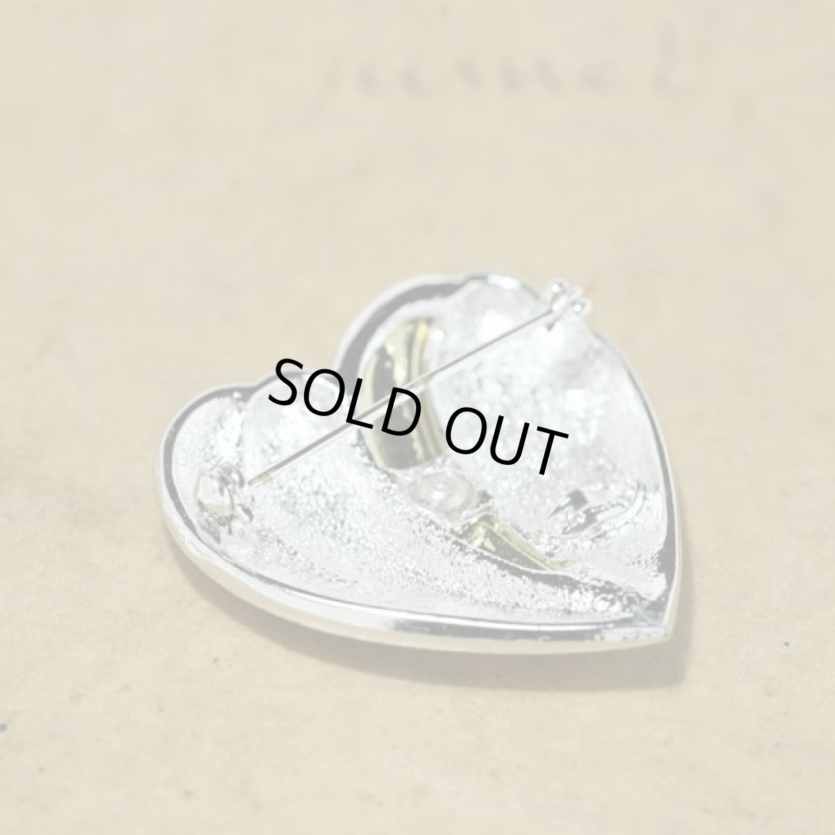 画像6: 〈DANECFAFT〉1960-70s　シルバープレートのハートブローチ (6)