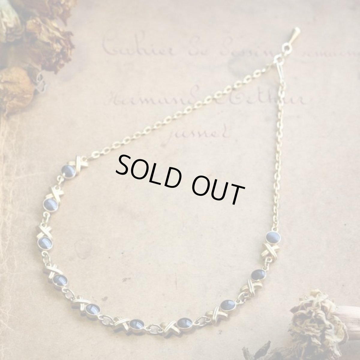 画像4: 〈イギリス〉1950年代 OXデザインのブラックガラスネックレス (4)