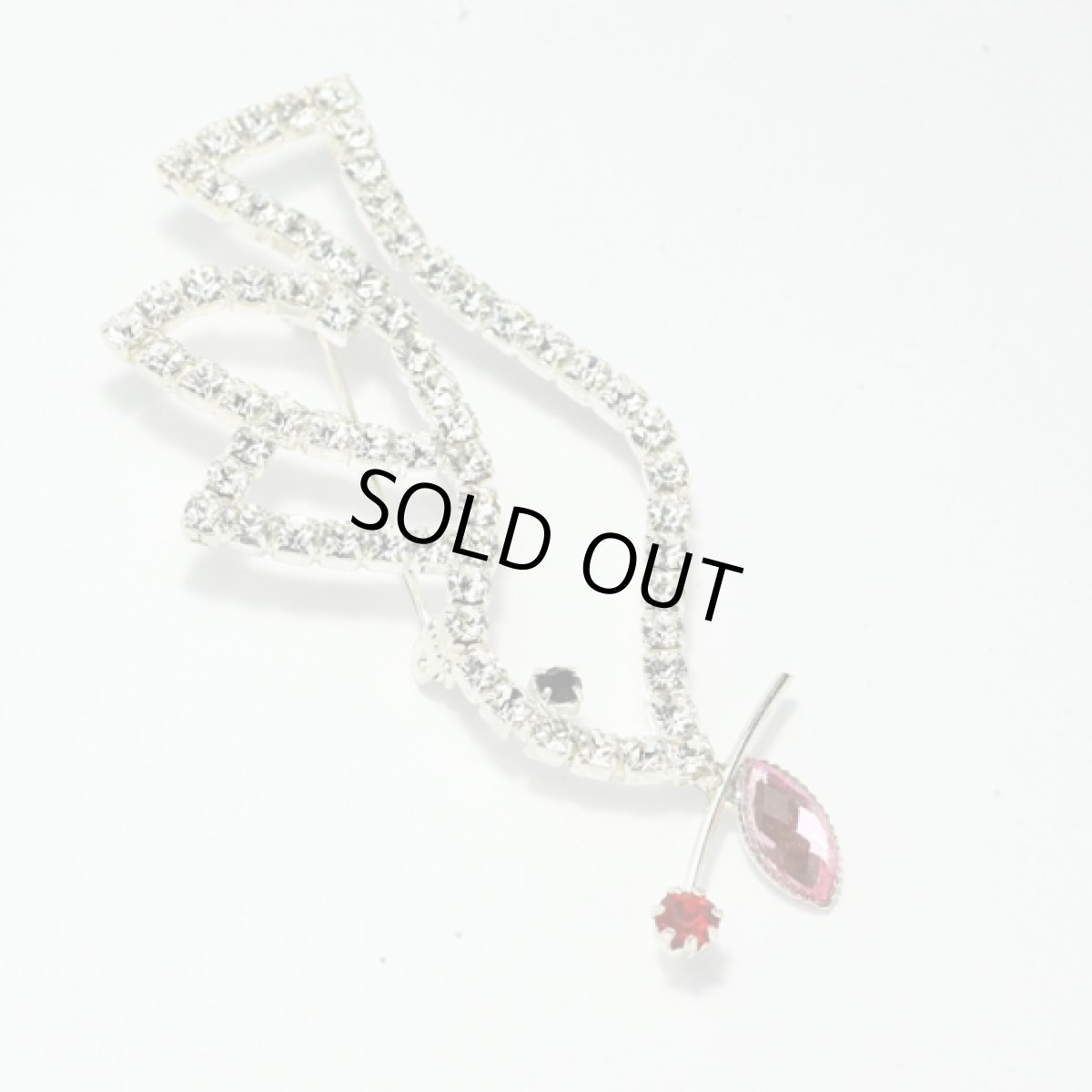 画像6: 〈イギリス〉1950年代 幸せを運ぶラインストーンの鳥ブローチ (6)