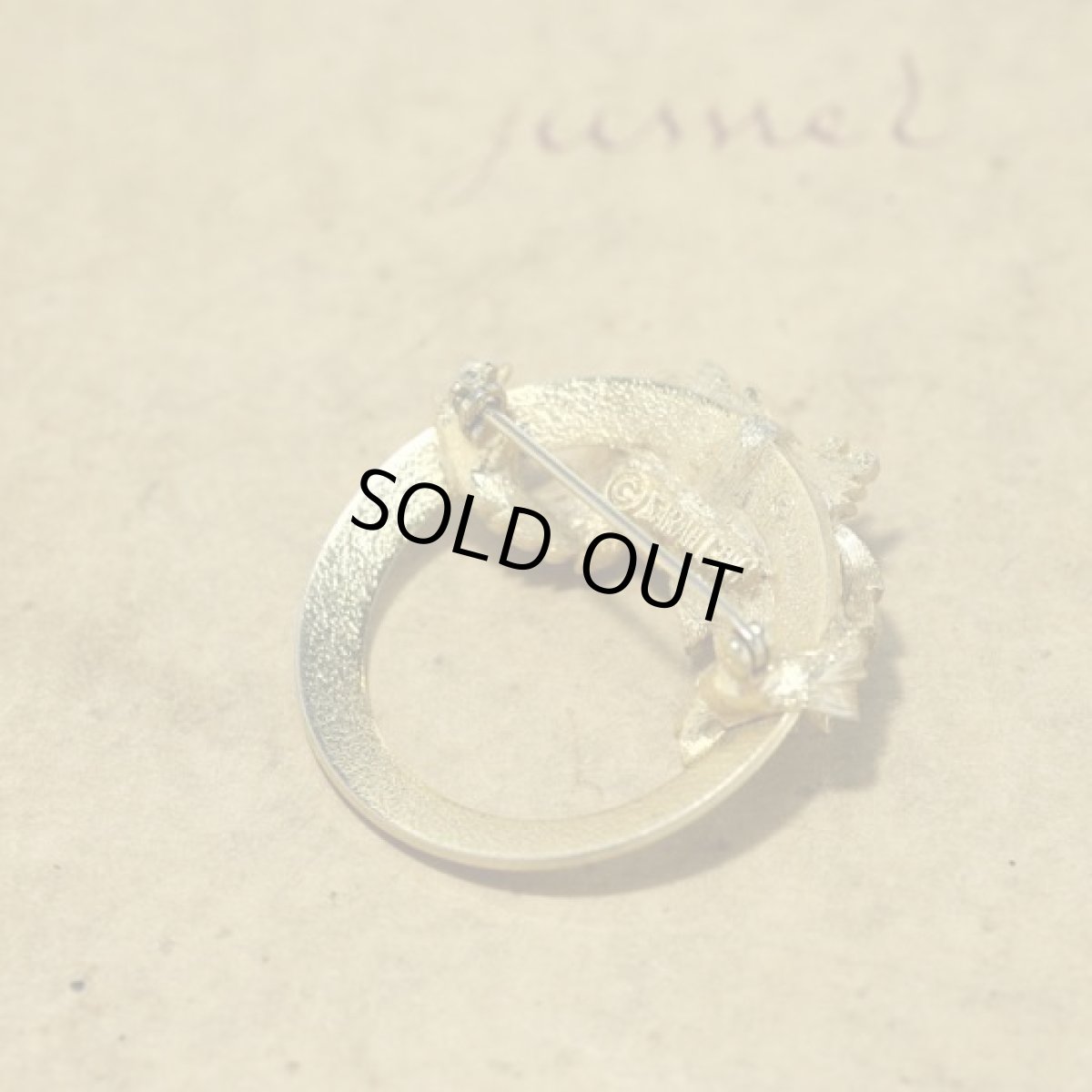 画像7: SARAH COV サラコベントリー1960-70s フラワーリース ヴィンテージブローチ (7)