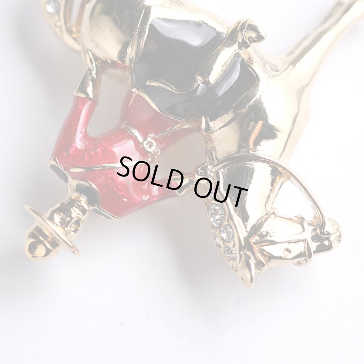 画像13: 〈A&S〉英国1960年代Attwood＆Sawyer乗馬ブローチ22金　A＆Sの専用ケース付き (13)