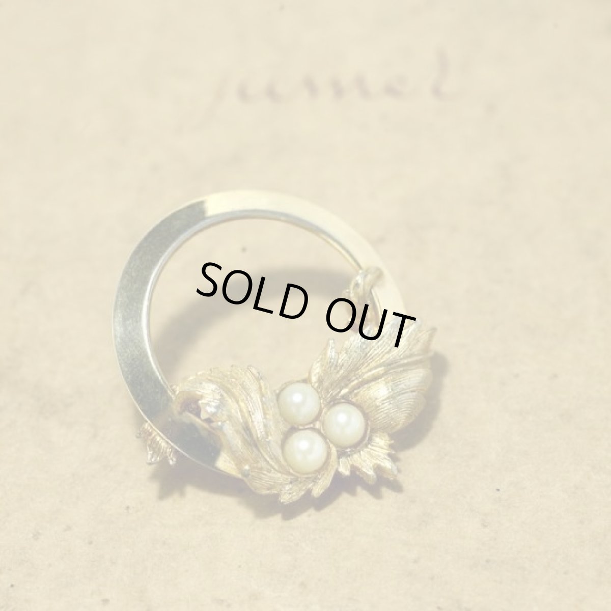 画像5: SARAH COV サラコベントリー1960-70s フラワーリース ヴィンテージブローチ (5)