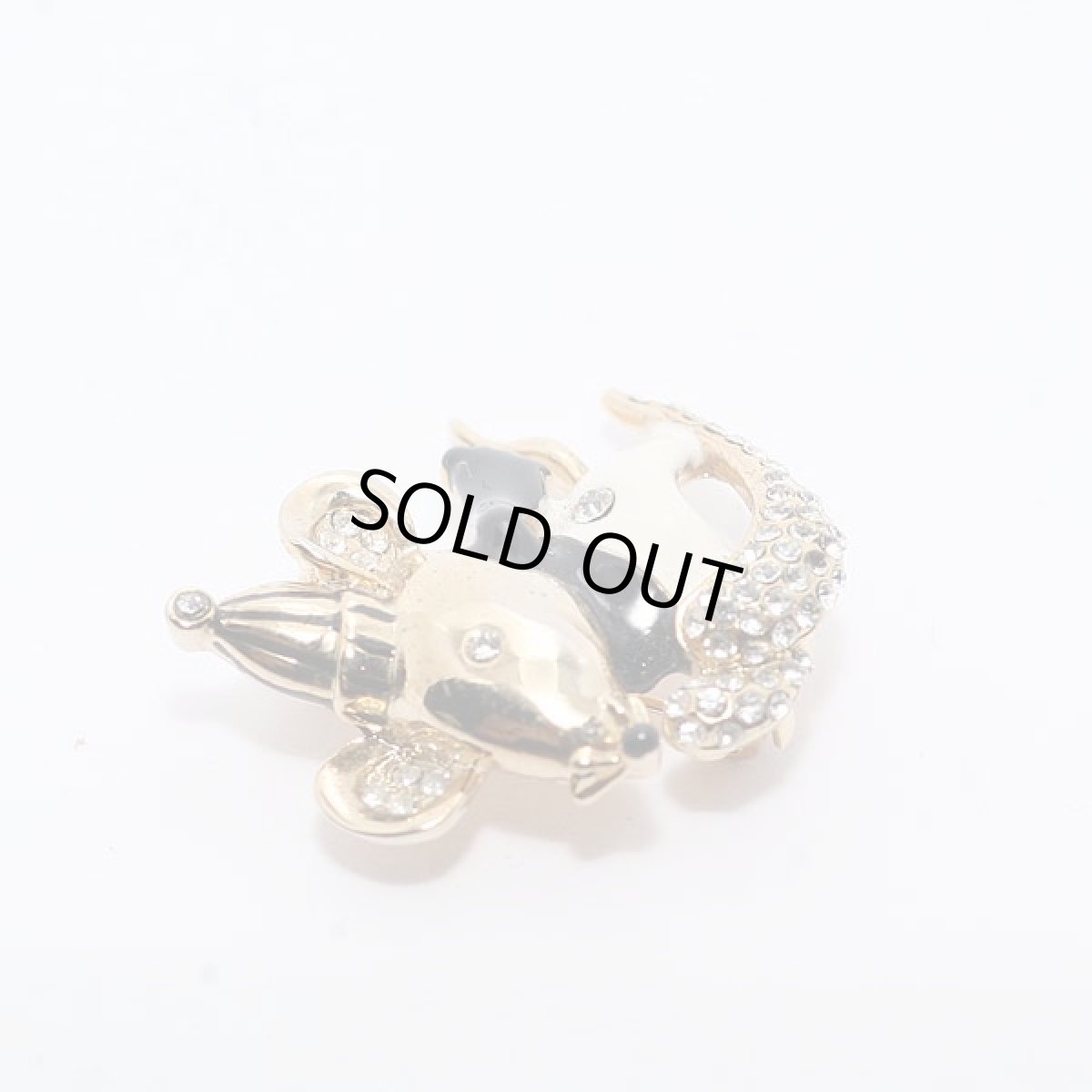 画像4:   〈英国〉1970年代 スキーをするネズミのブローチ  (4)