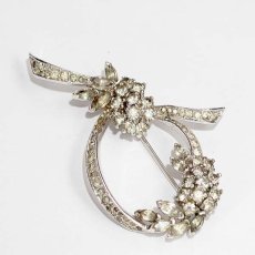 画像8: 1950-70ｓフィギュラルジュエリー花ブローチSigned jewelry (8)