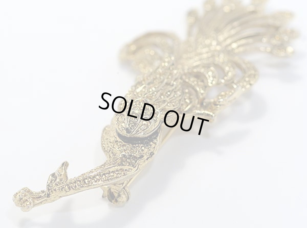 画像4: 英国1950-70ｓ華やかなクジャクのブローチ (4)