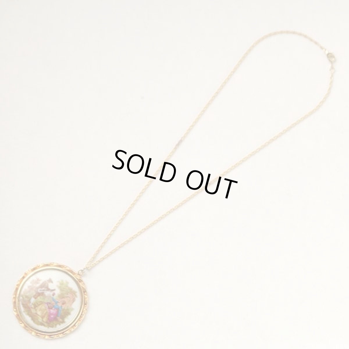 画像5: 〈LIMOGES〉1940ｓフランス リモージュ焼きポーセリンのネックレス (5)