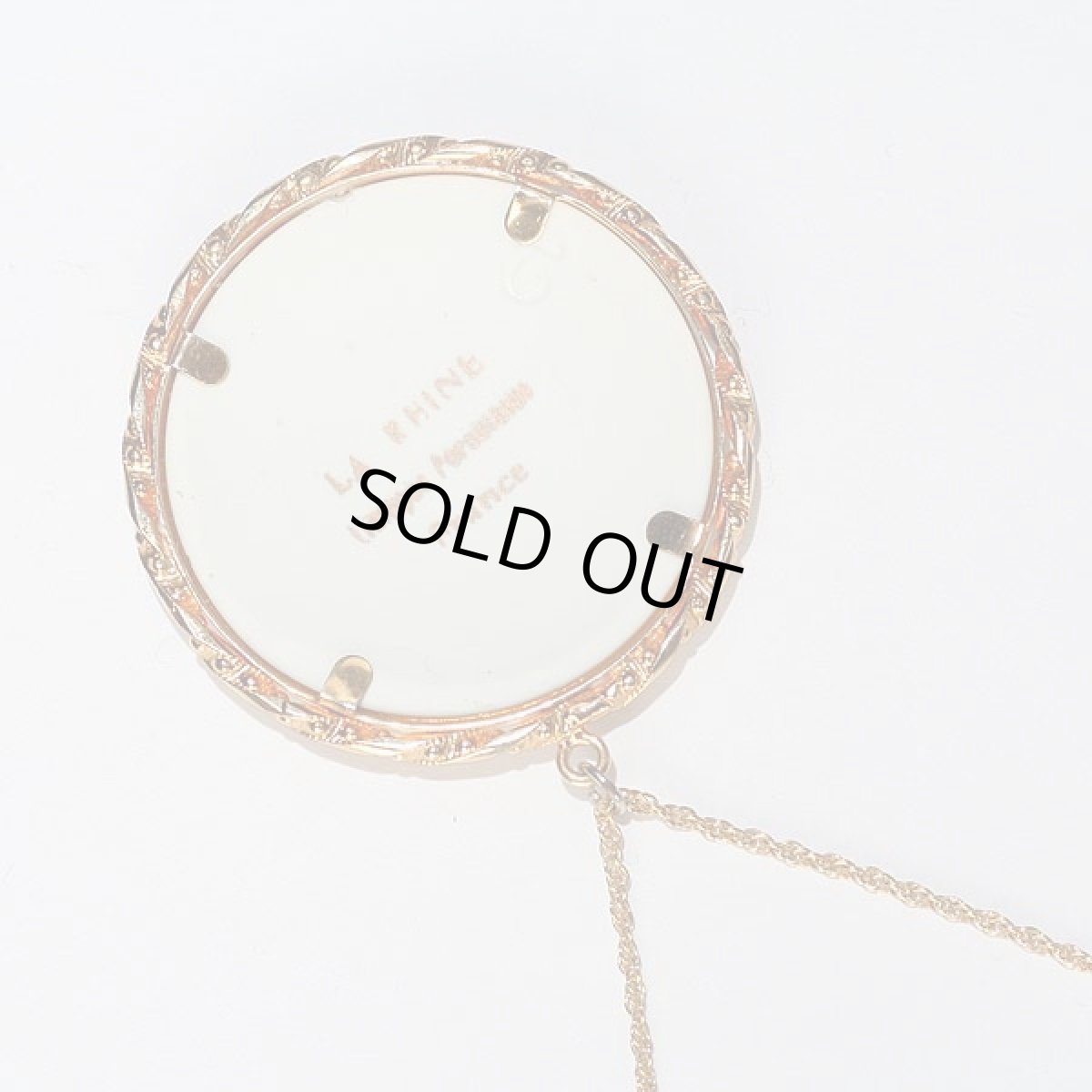 画像2: 〈LIMOGES〉1940ｓフランス リモージュ焼きポーセリンのネックレス (2)