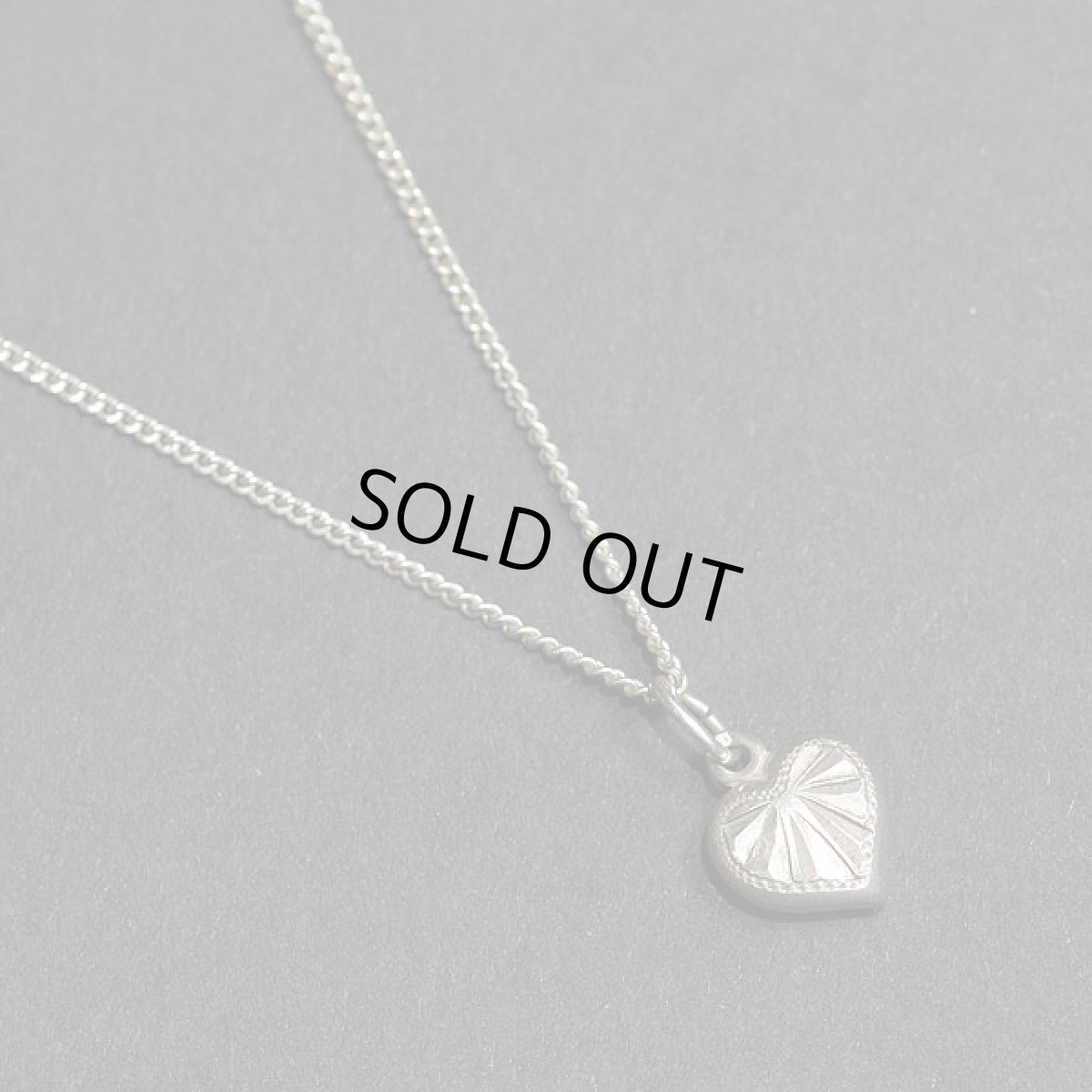 画像4: 1920-30ｓ 純銀シルバー 刻印835 小さなハートのペンダントネックレス (4)