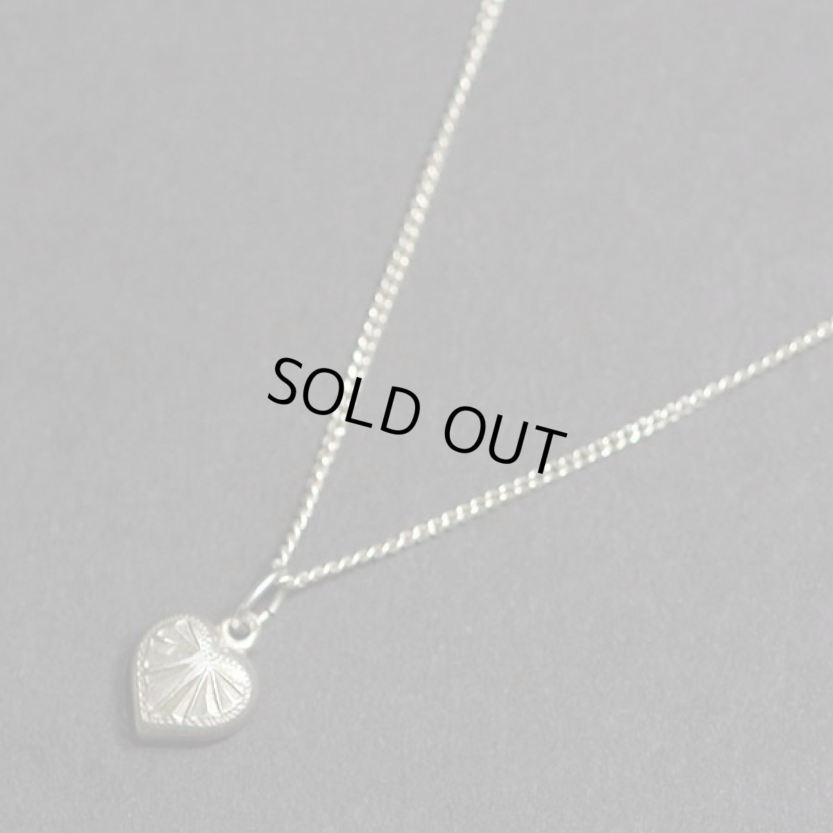 画像5: 1920-30ｓ 純銀シルバー 刻印835 小さなハートのペンダントネックレス (5)