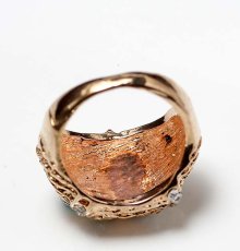 画像3: イギリス1960s幸運を運ぶフクロウのコスチュームジュエリー指輪 (3)