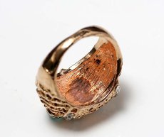 画像4: イギリス1960s幸運を運ぶフクロウのコスチュームジュエリー指輪 (4)