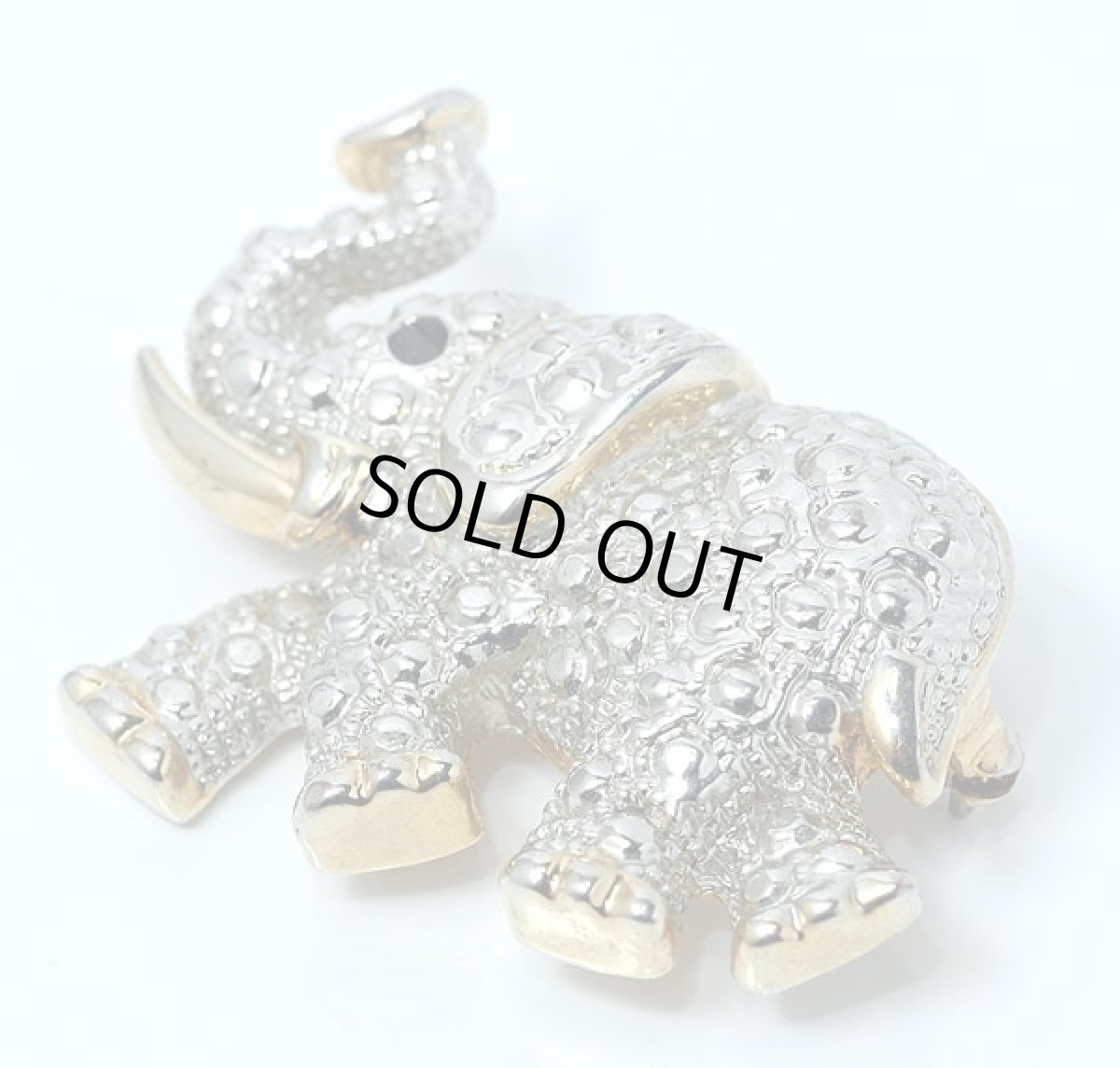 画像4: 英国1950-70ｓ  象(ぞう)のヴィンテージジュエリーブローチ (4)