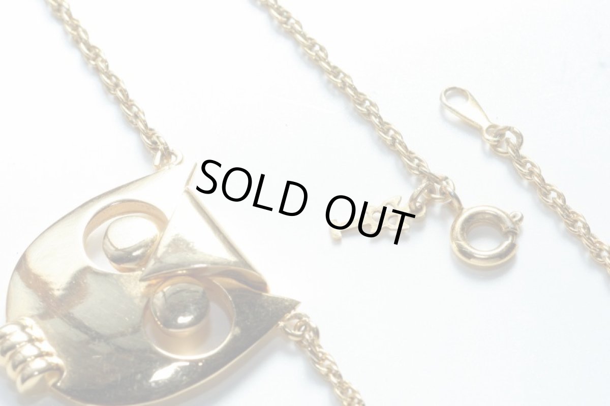 画像6: 〈TRIFARI〉1960-70s トリファリ フクロウ(OWL)ヴィンテージネックレス (6)