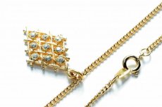 画像6: 1950-1970ｓラインストーン透かし細工ダイヤのネックレス ヴィンテージジュエリー (6)