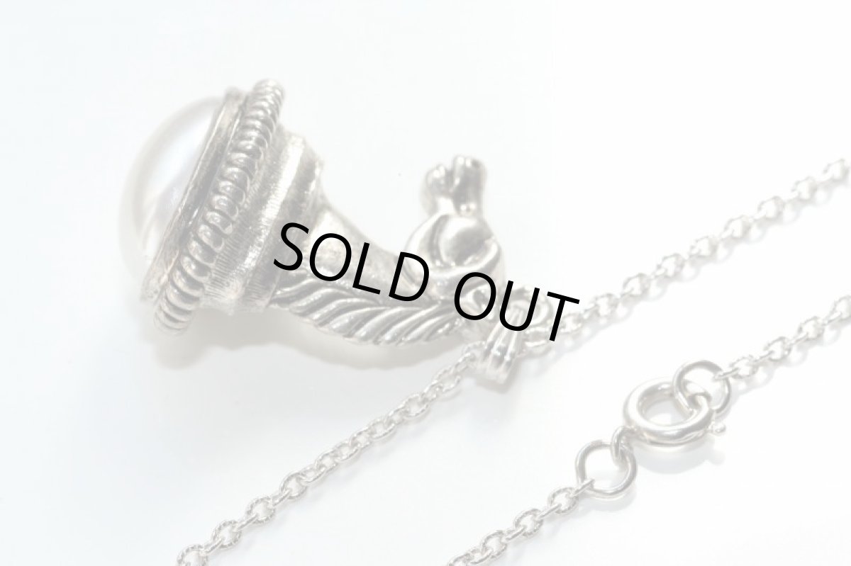 画像6: 1950-1970ｓフォブシール馬とオーバルパールのヴィンテージネックレス (6)