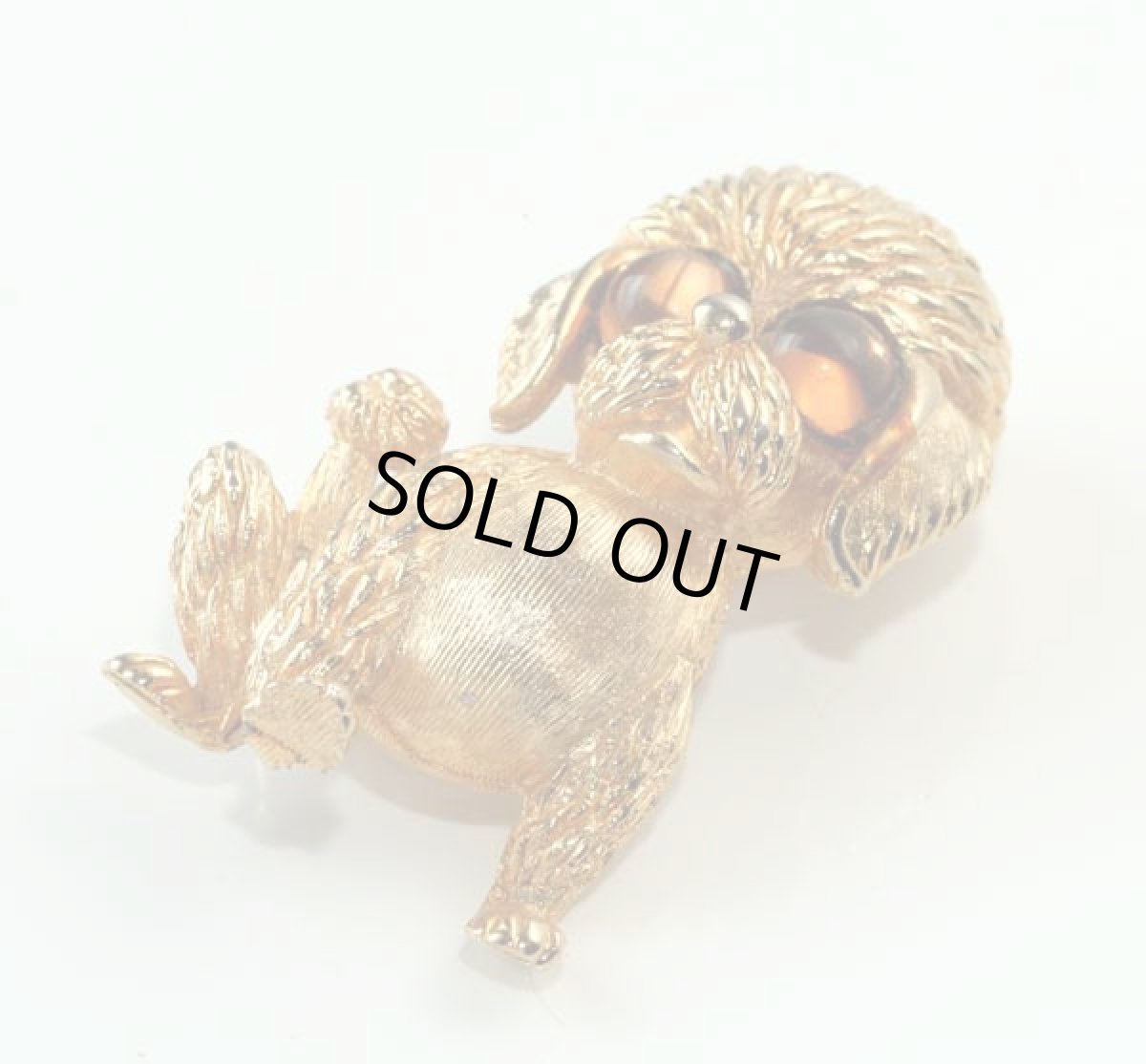 画像5: SPHINX スフィンクス1960-70s かわいい犬の ゴールドブローチ (5)