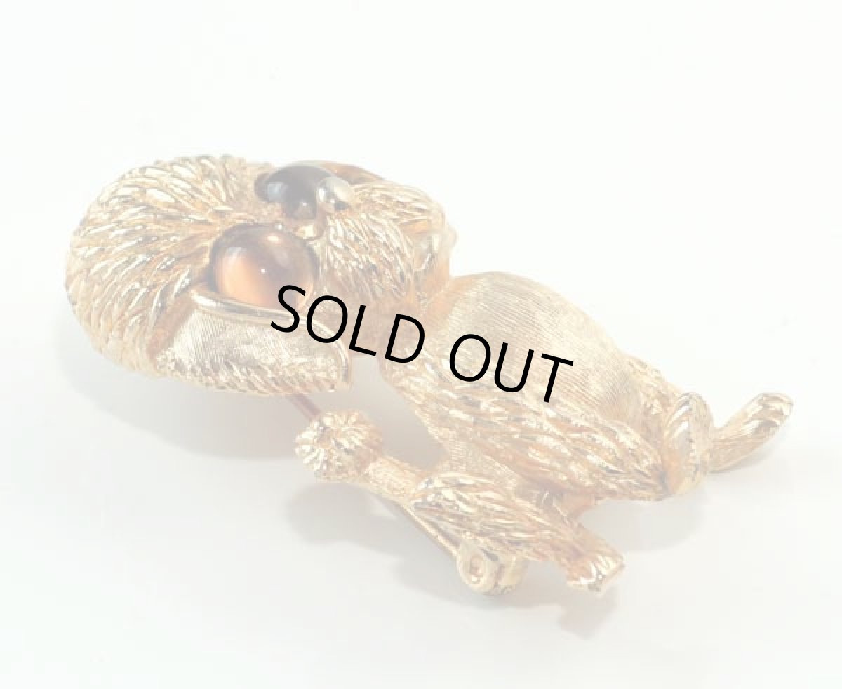 画像4: SPHINX スフィンクス1960-70s かわいい犬の ゴールドブローチ (4)