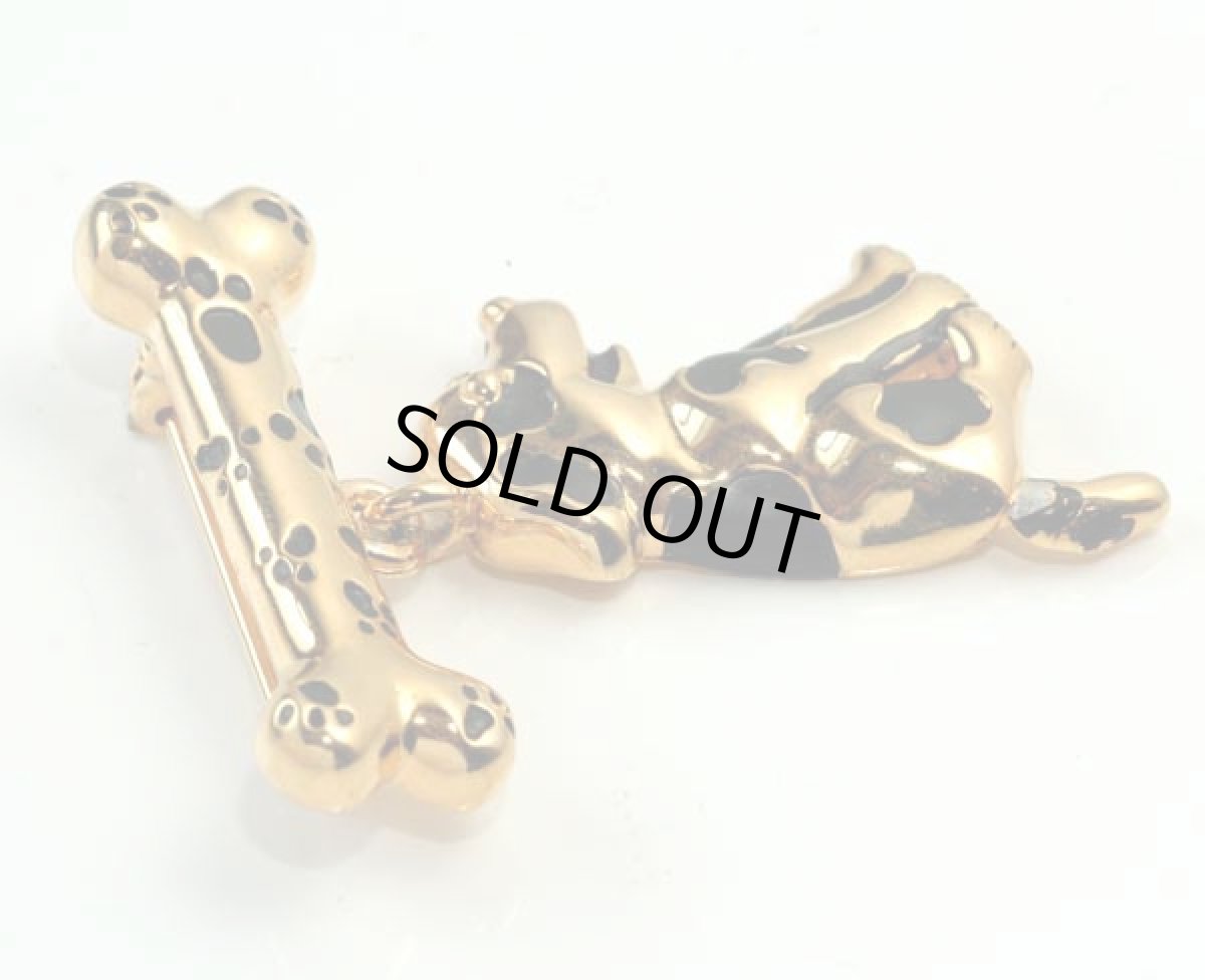 画像4: 〈AK〉1980s 可愛すぎるイヌと骨コスチュームジュエリーブローチ (4)