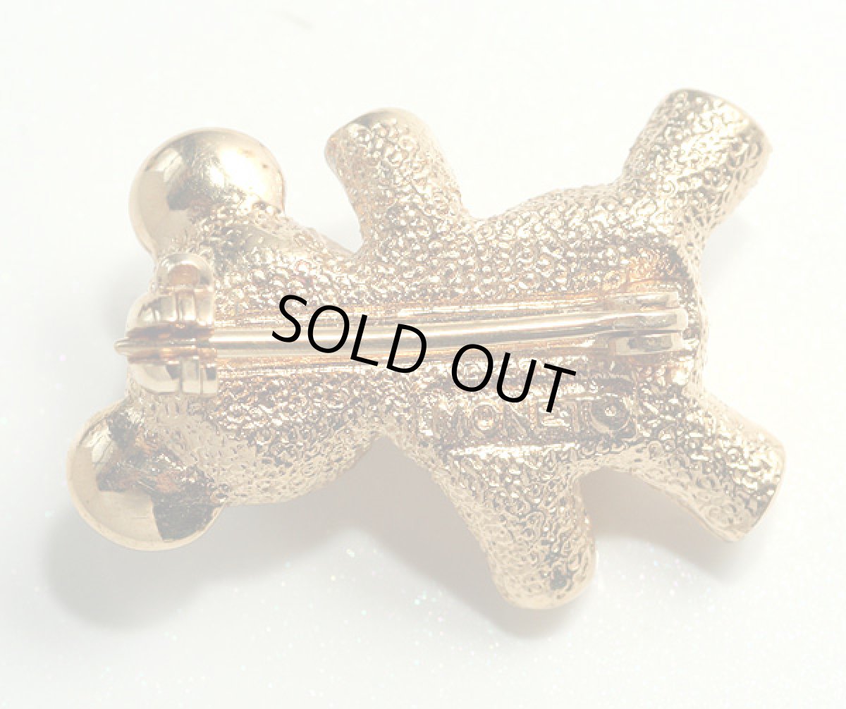 画像4: MONETモネ1960-70s ゴールドプレート小さなクマブローチ動物ヴィンテージジュエリー  (4)