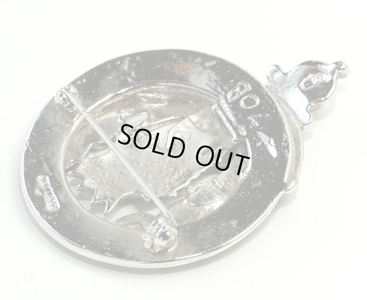 画像8: 1950-60s スコットランドの紋章ヴィンテージジュエリーブローチ (8)