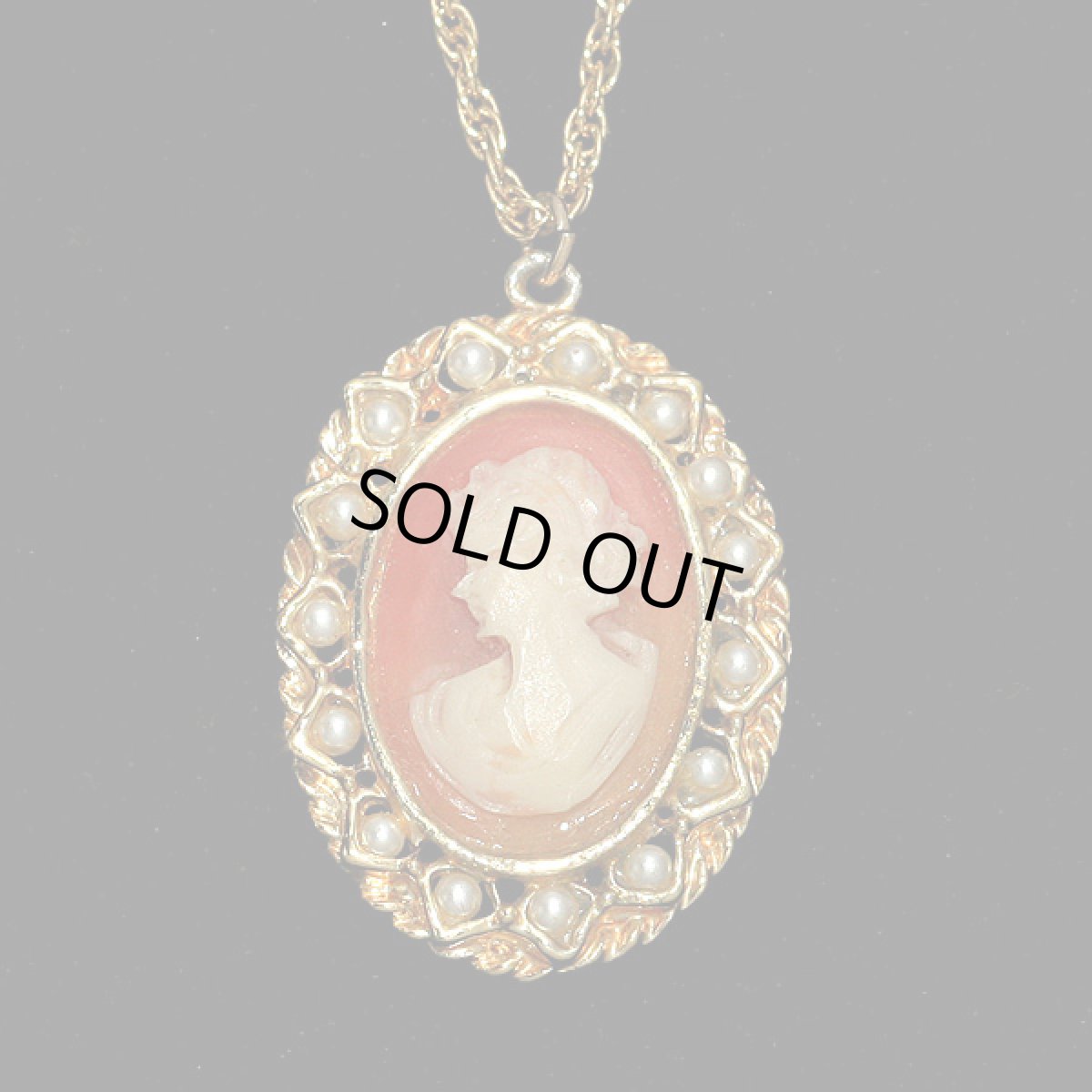 画像8: 1960-80's 美しいモールドカメオ　ヴィンテージネックレス  ジュエリー (8)