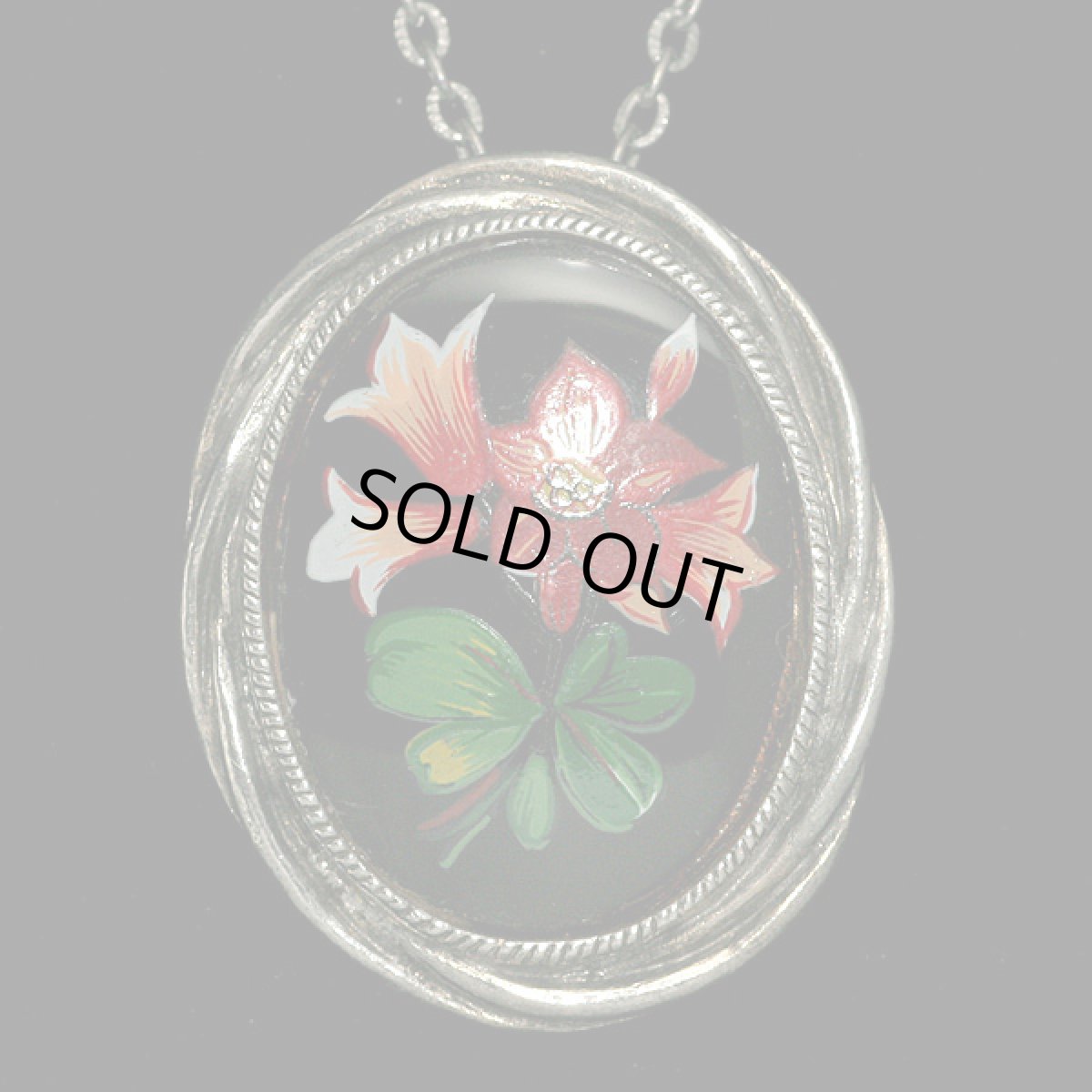 画像8: 1950-1970ｓ ハンドペイントの コスチュームジュエリー ネックレス (8)