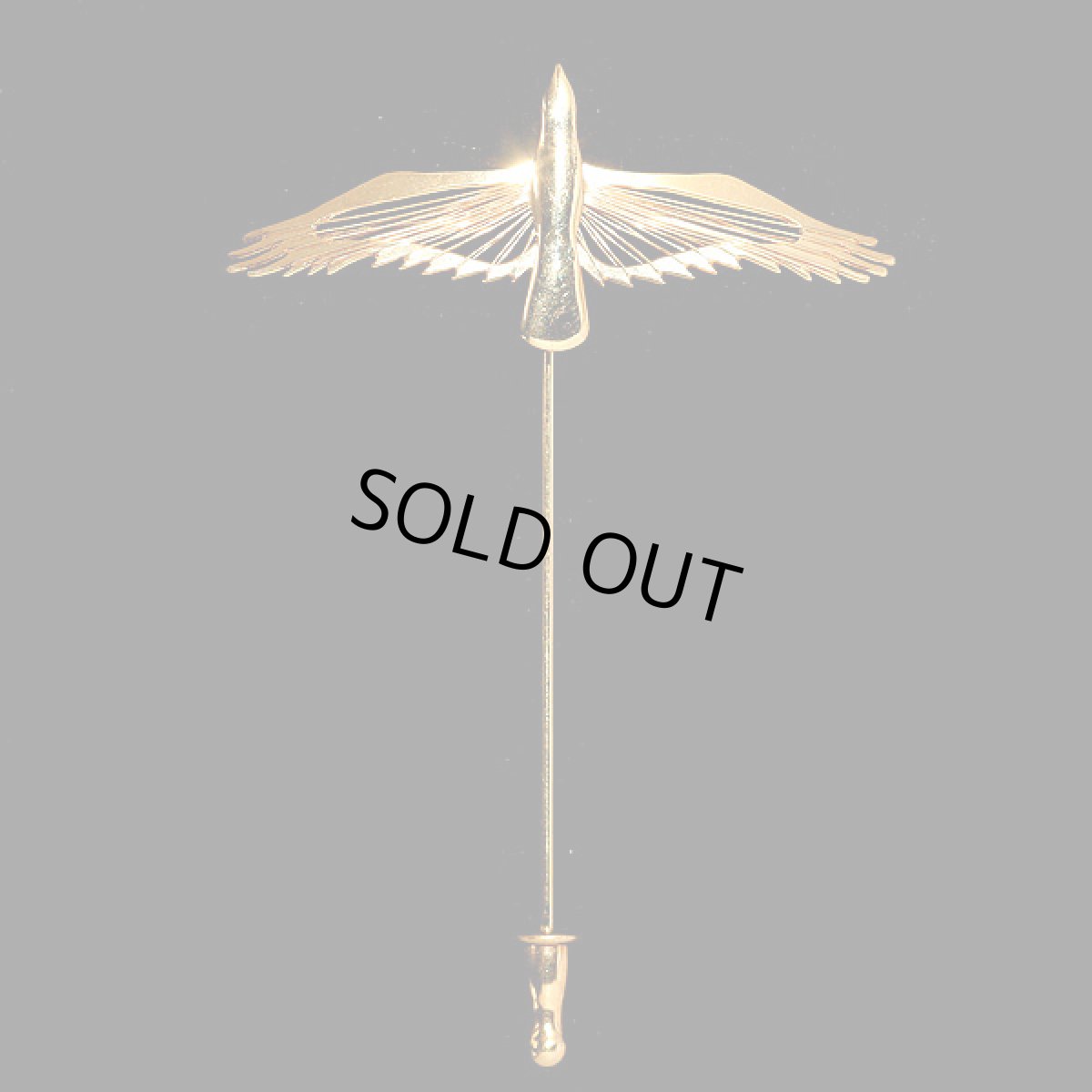 画像2: 〈MONET〉1955-70s 繊細で美しい羽の鳥スティックピン(ハットピン)ヴィンテージジュエリー (2)