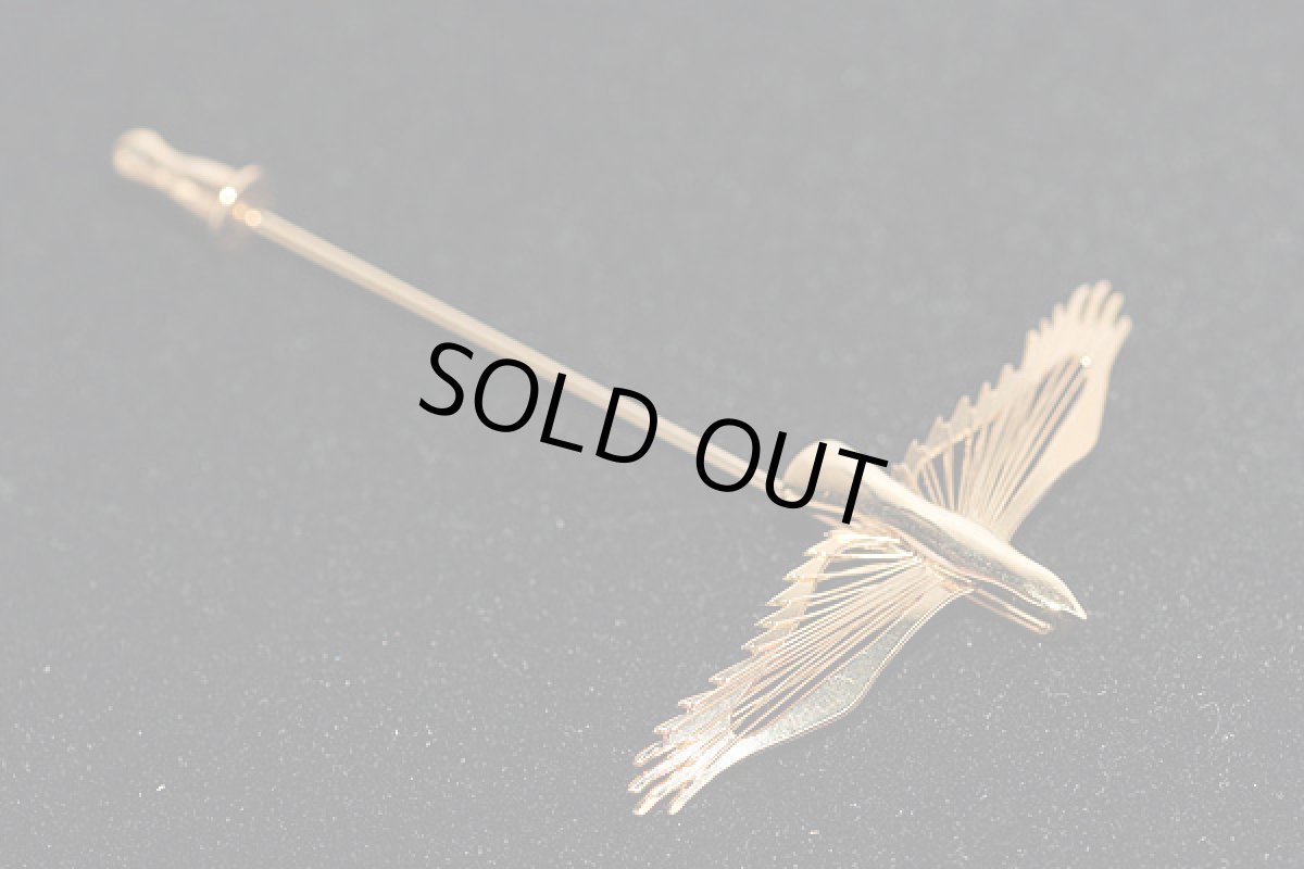 画像4: 〈MONET〉1955-70s 繊細で美しい羽の鳥スティックピン(ハットピン)ヴィンテージジュエリー (4)