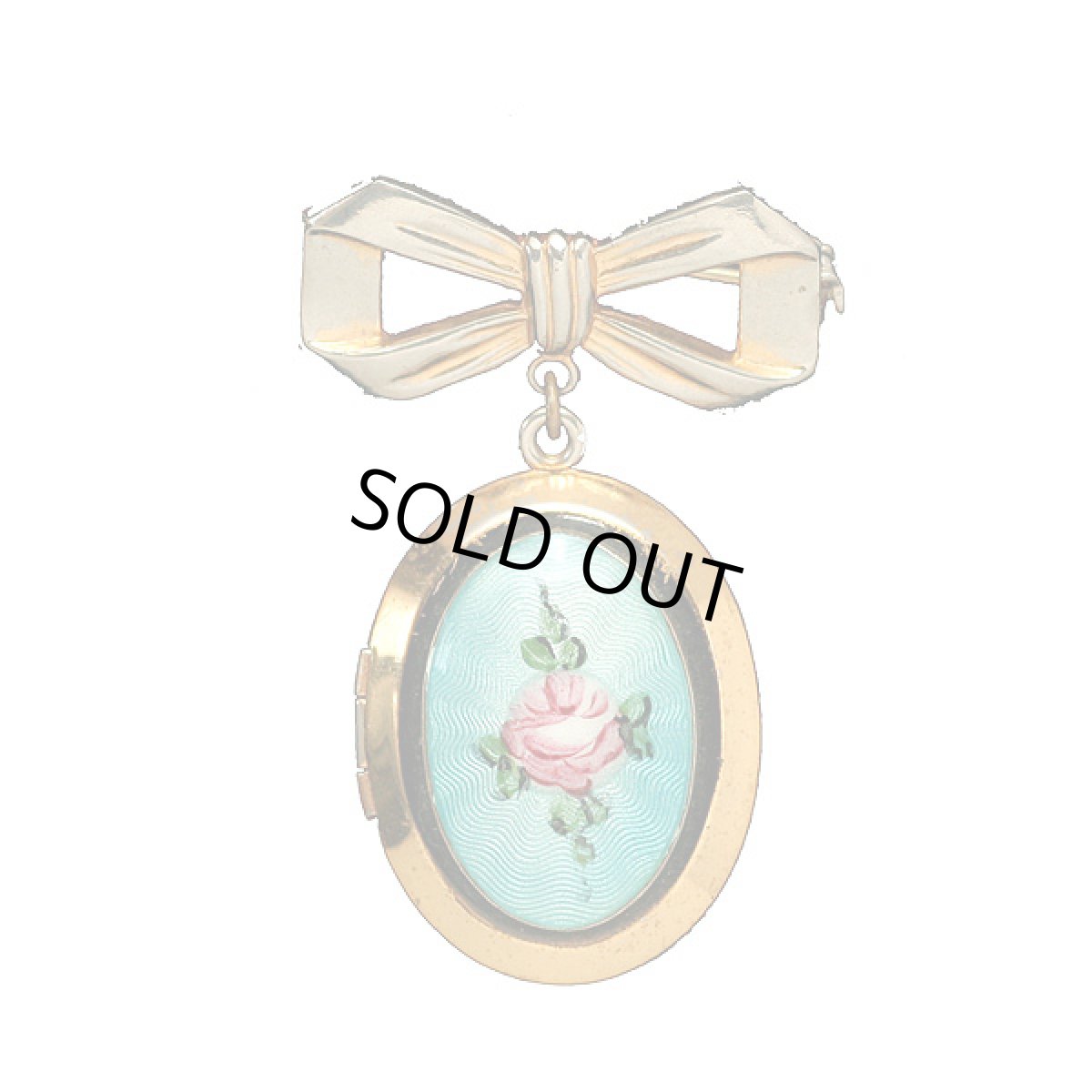 画像10: 英国1960sギロッシュエナメルのロケットブローチヴィンテージジュエリー (10)