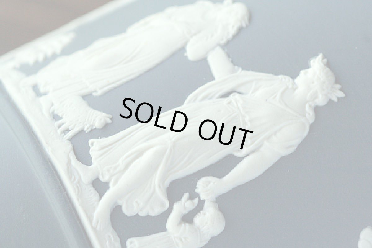 画像15: 〈WEDGWOOD〉ウエッジウッド ジャスパー ポーランドブルーのフラワーポット (15)