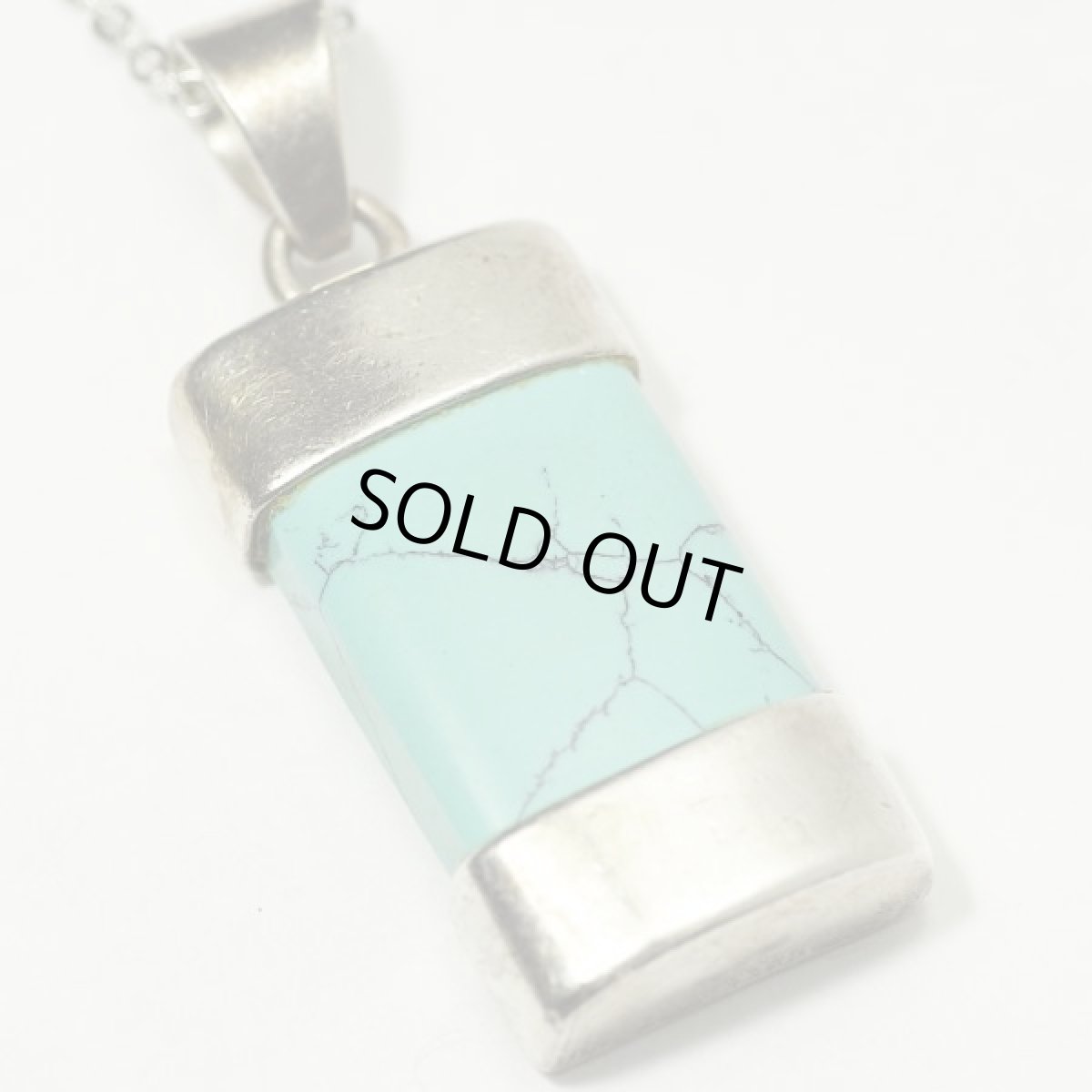 画像3: 英国 純銀シルバー 刻印925 ヴィンテージ ターコイズ ペンダントネックレス (3)