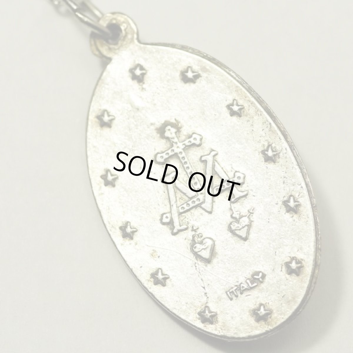 画像4: 不思議のメダイ 刻印ITALY ビンテージ ペンダントネックレス (4)