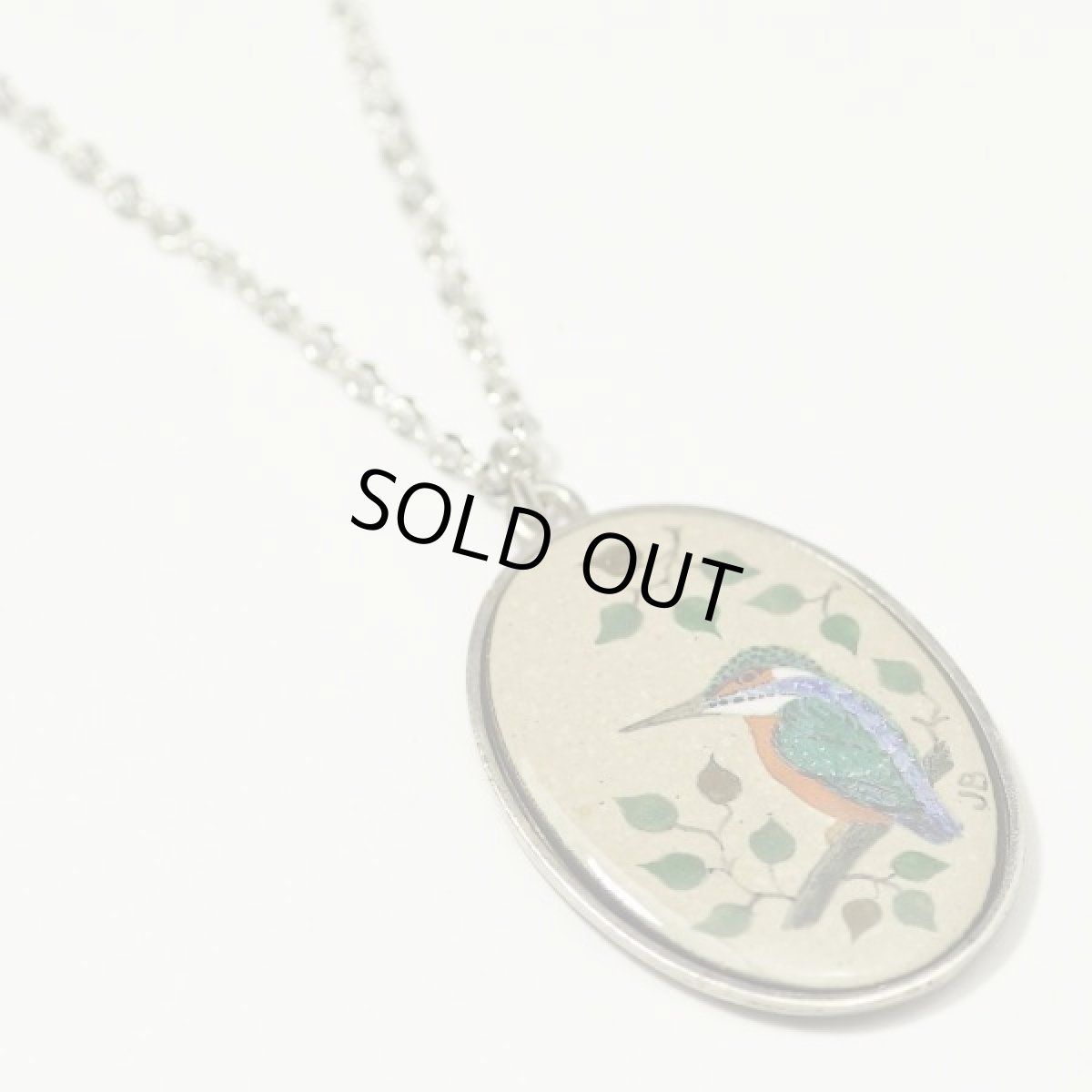 画像3: ロンドン LONDON  ホールマーク 925 純銀 カワセミ シルバーネックレス (3)