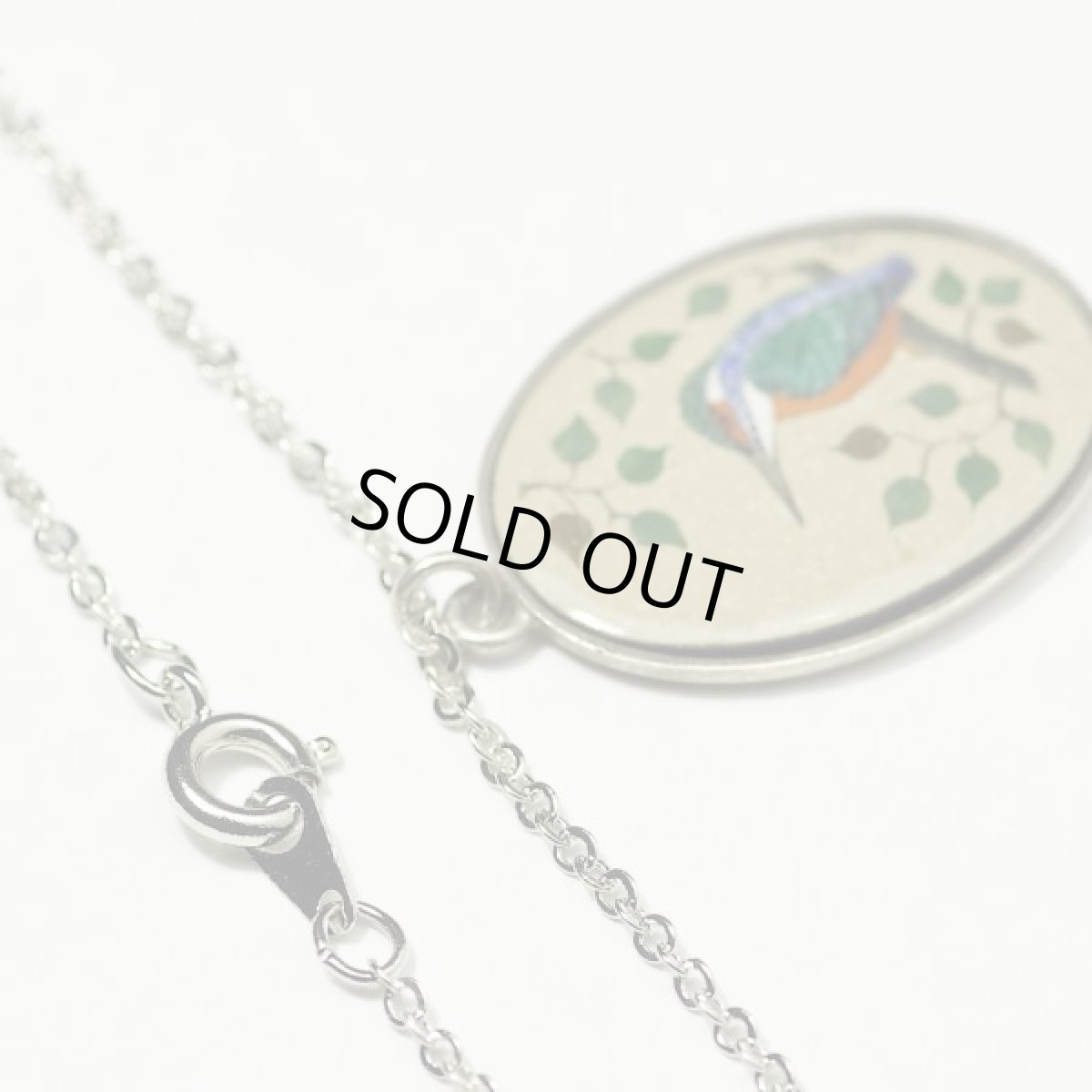 画像5: ロンドン LONDON  ホールマーク 925 純銀 カワセミ シルバーネックレス (5)