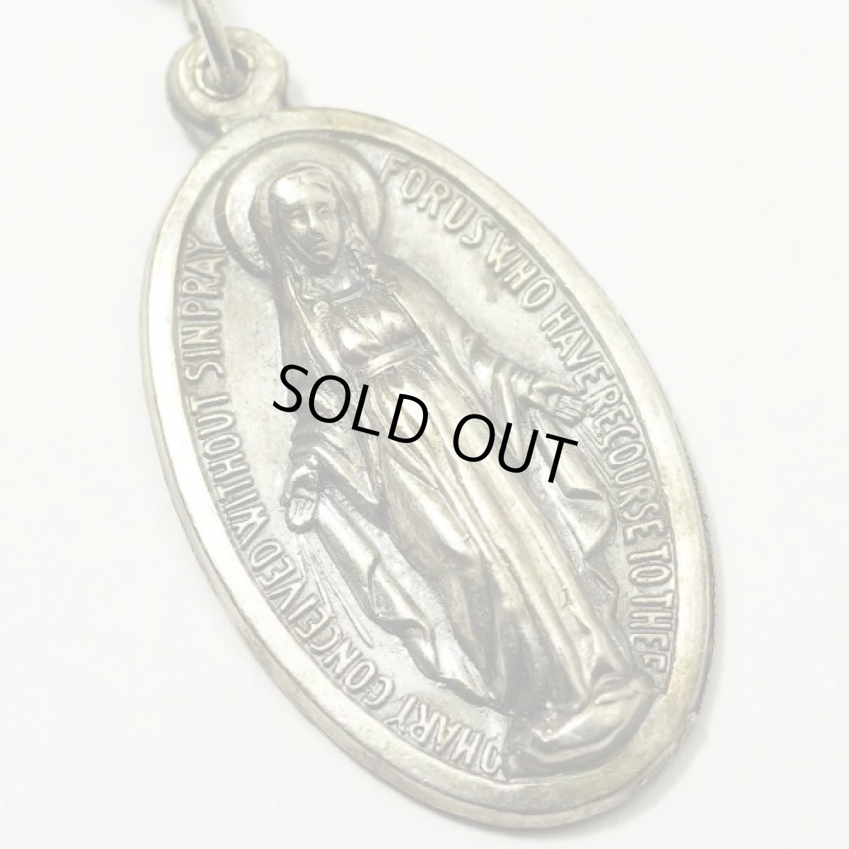 画像3: 不思議のメダイ 刻印ITALY ビンテージ ペンダントネックレス (3)