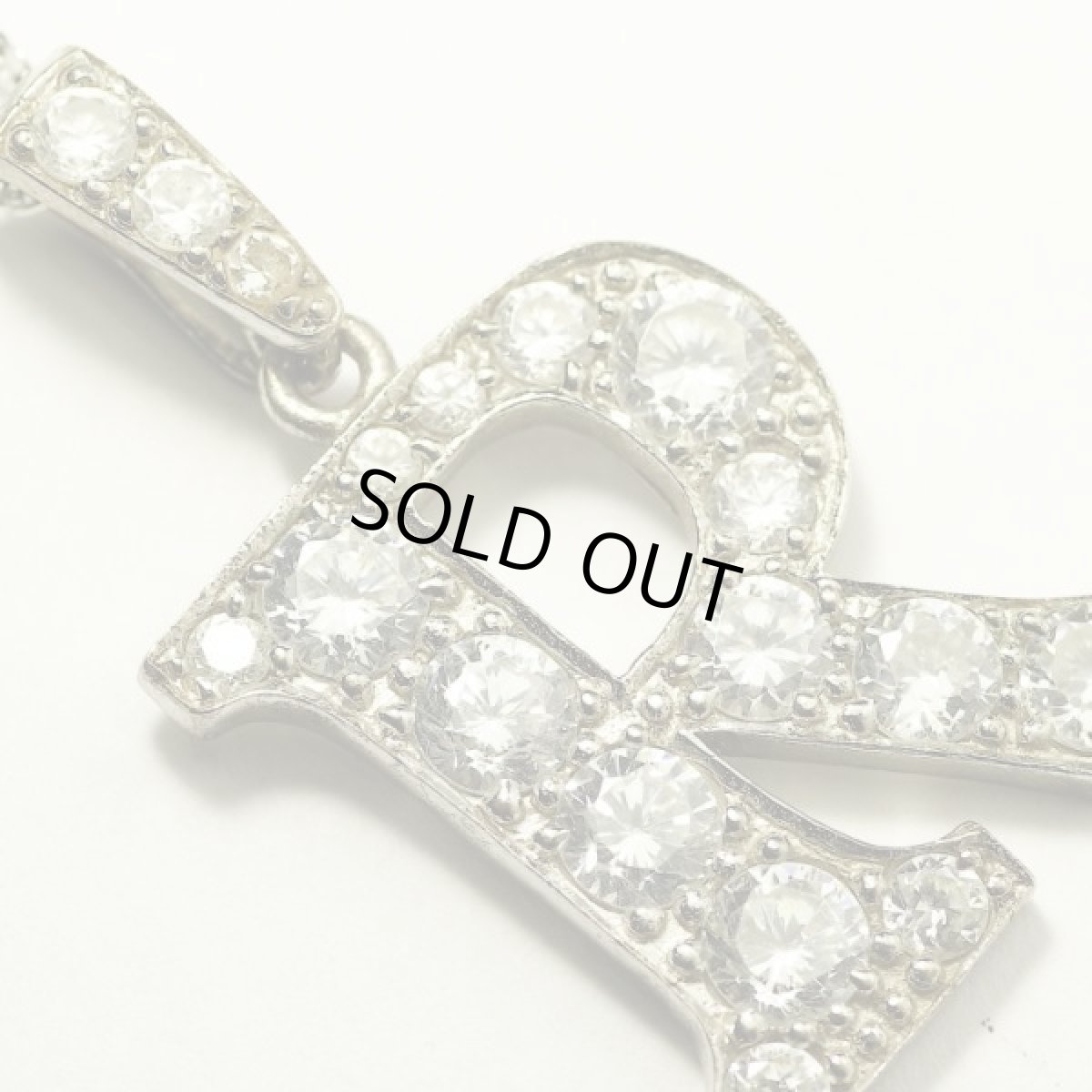 画像6: 英国 アルファベットR ヴィンテージ  ペンダントネックレス (6)