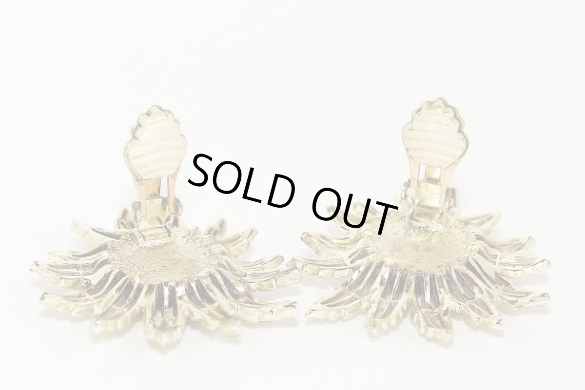 画像12: SARAH COV サラコベントリー 1960s 大きなフラワーイヤリング (12)