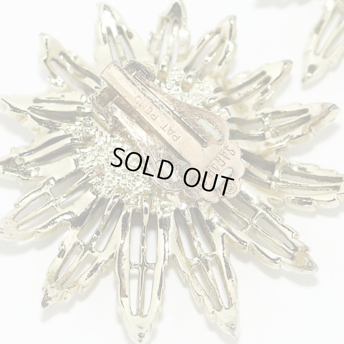 画像8: SARAH COV サラコベントリー 1960s 大きなフラワーイヤリング (8)