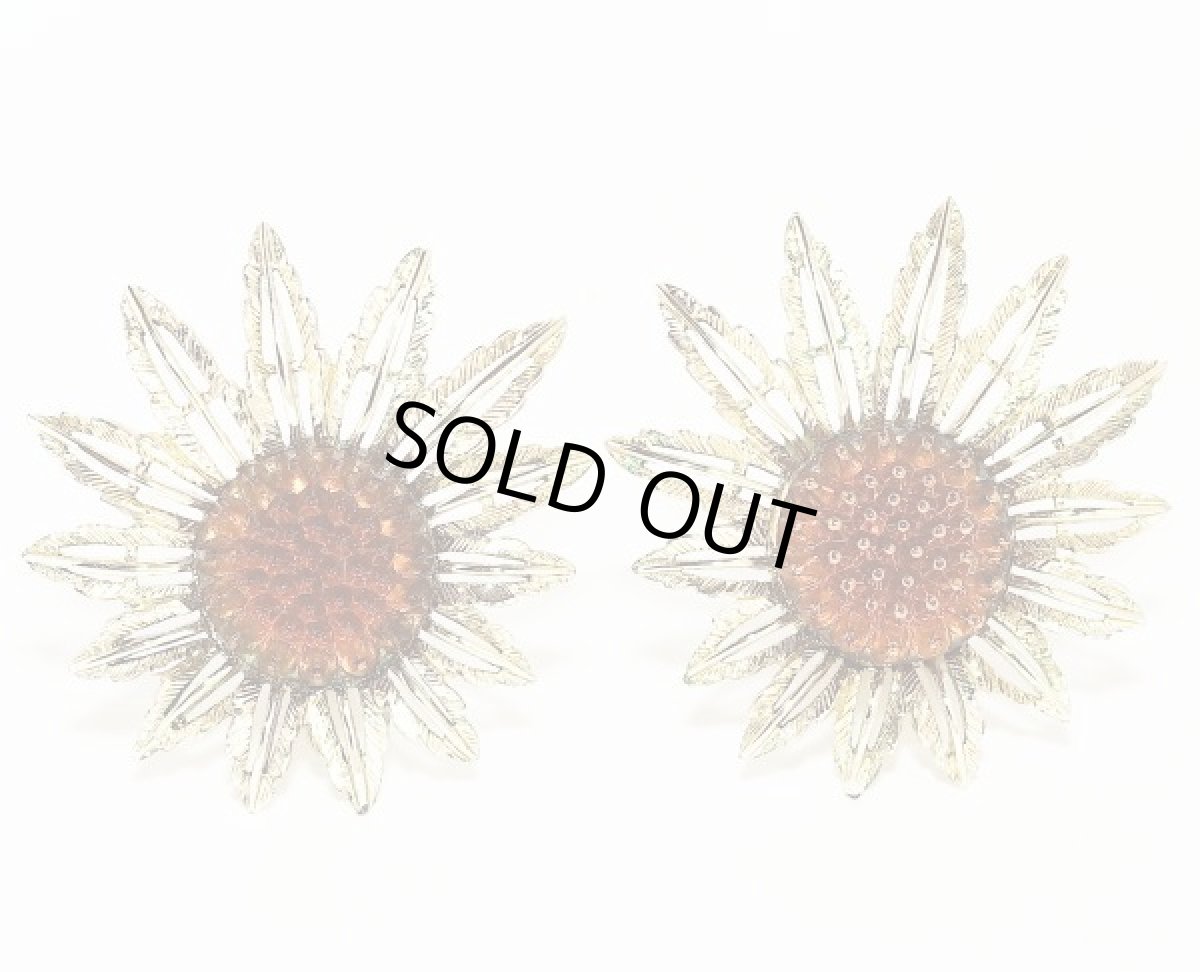 画像6: SARAH COV サラコベントリー 1960s 大きなフラワーイヤリング (6)