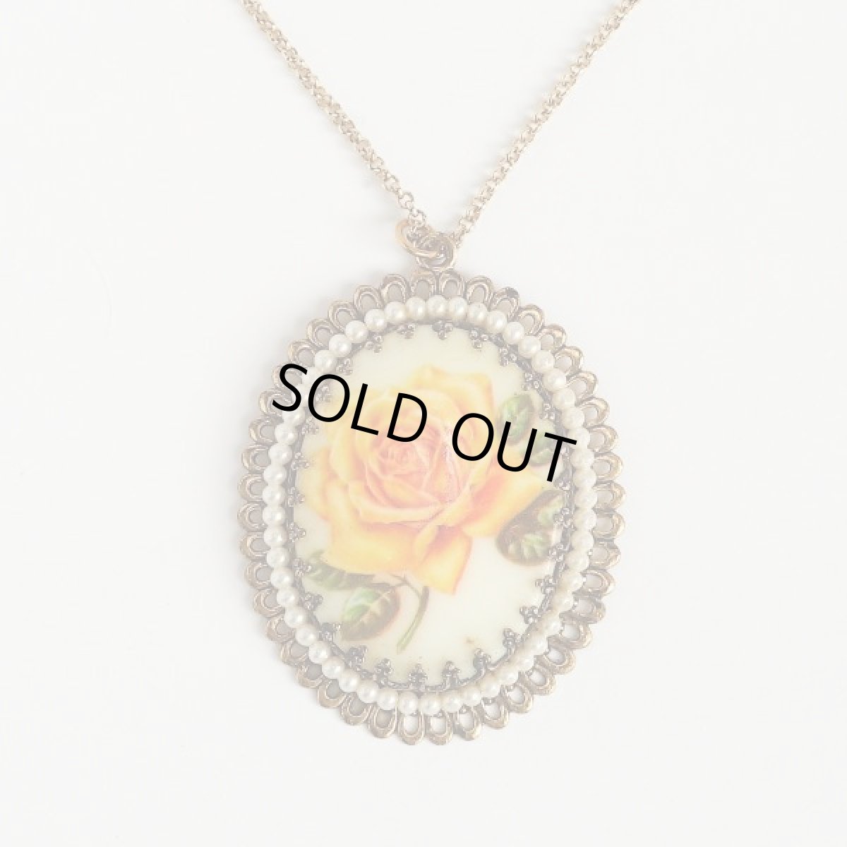 画像2: W.GERMANY 西ドイツ製 1970s イエローローズの鮮やかなペンダントブローチ (2)