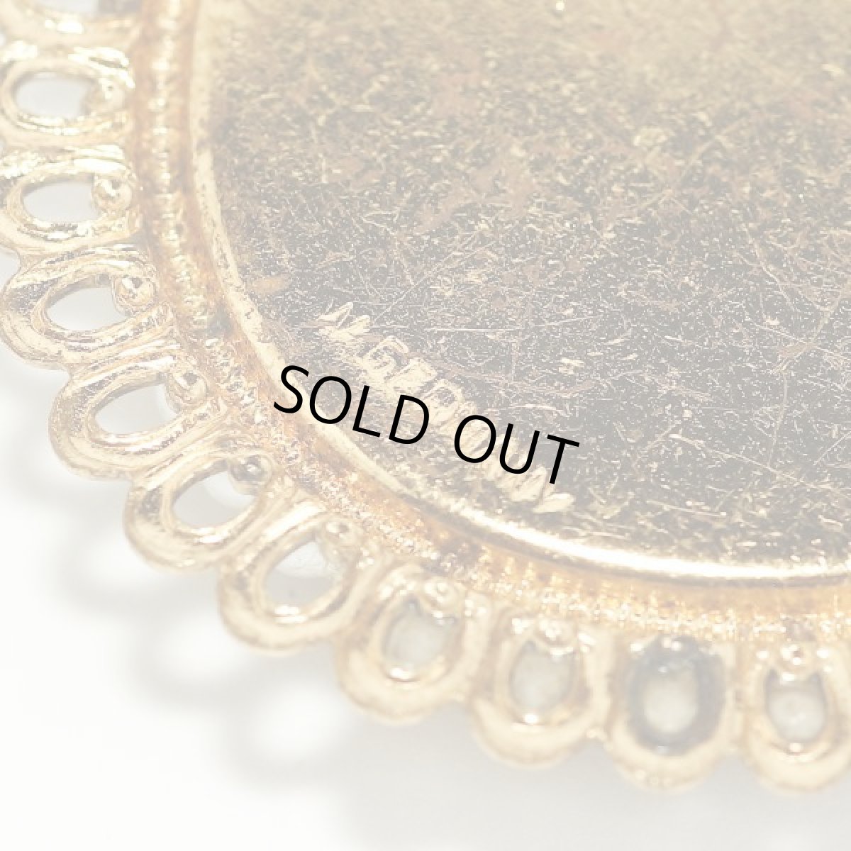 画像6: W.GERMANY 西ドイツ製 1970s イエローローズの鮮やかなペンダントブローチ (6)